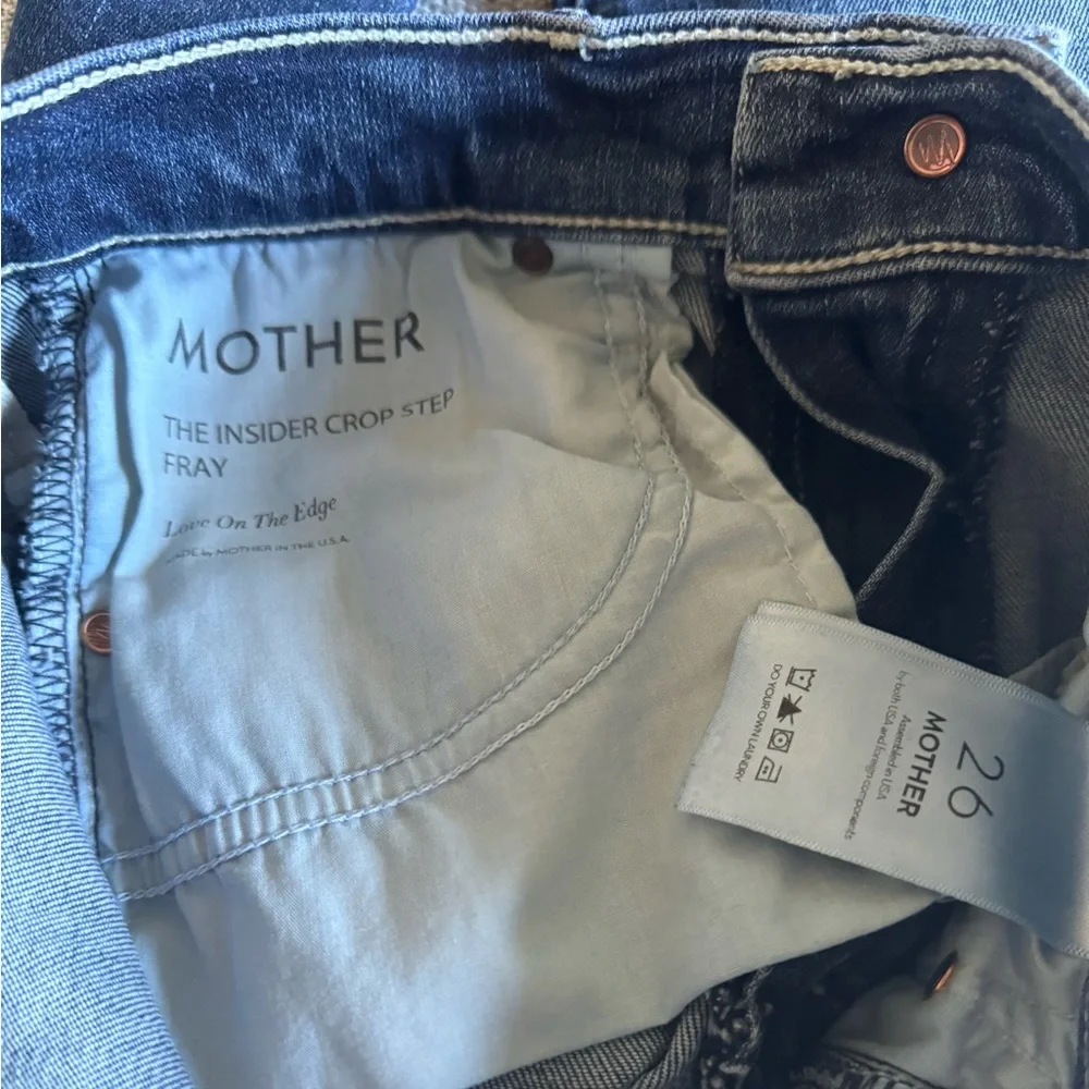 Mother Denim Insider Crop Step Fray Inseam 25" Size 26 - Picture 6 of 9